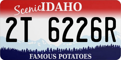 ID license plate 2T6226R