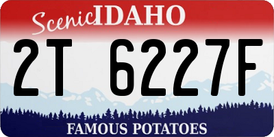 ID license plate 2T6227F