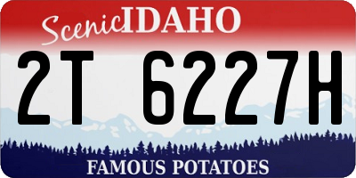 ID license plate 2T6227H