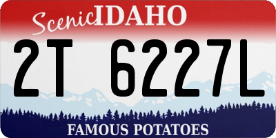 ID license plate 2T6227L