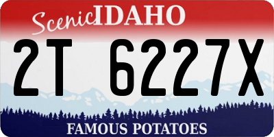 ID license plate 2T6227X