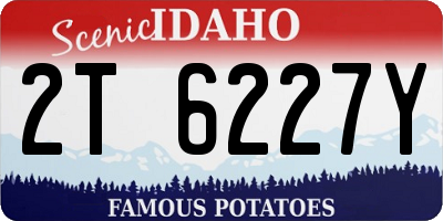 ID license plate 2T6227Y