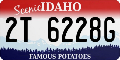 ID license plate 2T6228G