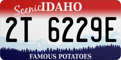ID license plate 2T6229E