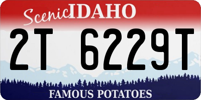 ID license plate 2T6229T