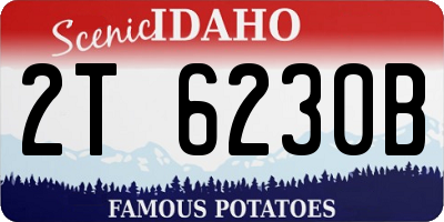 ID license plate 2T6230B