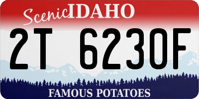ID license plate 2T6230F