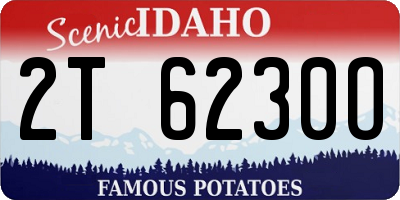 ID license plate 2T6230O