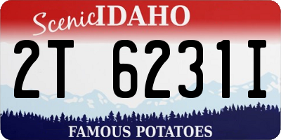 ID license plate 2T6231I