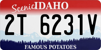 ID license plate 2T6231V