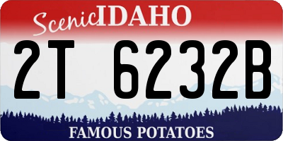 ID license plate 2T6232B