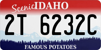 ID license plate 2T6232C