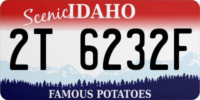 ID license plate 2T6232F