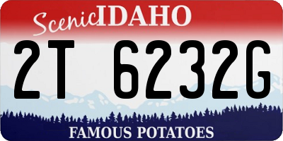ID license plate 2T6232G
