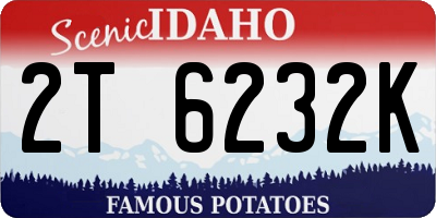 ID license plate 2T6232K