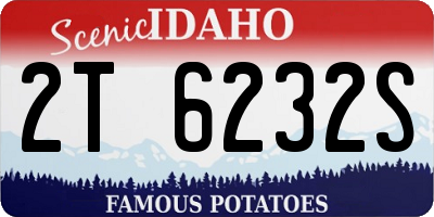 ID license plate 2T6232S