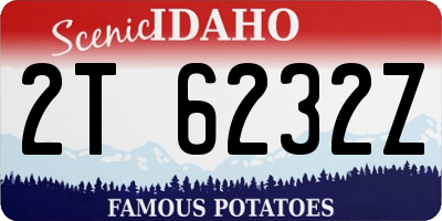 ID license plate 2T6232Z