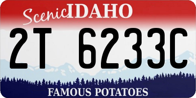 ID license plate 2T6233C