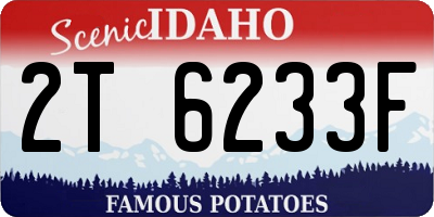 ID license plate 2T6233F