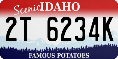 ID license plate 2T6234K