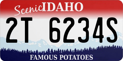ID license plate 2T6234S