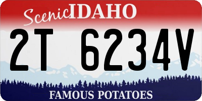 ID license plate 2T6234V