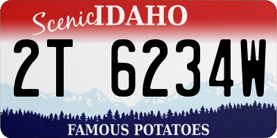 ID license plate 2T6234W