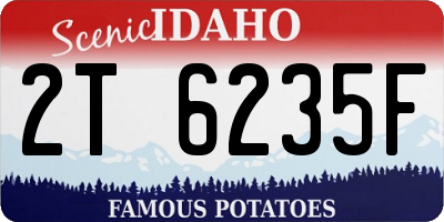 ID license plate 2T6235F