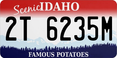 ID license plate 2T6235M