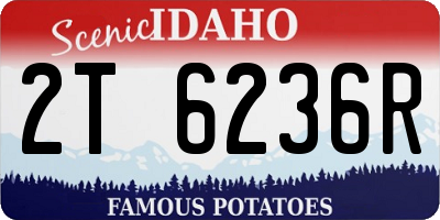 ID license plate 2T6236R