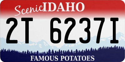ID license plate 2T6237I