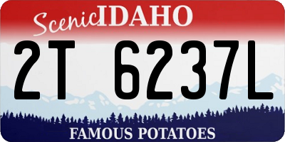 ID license plate 2T6237L