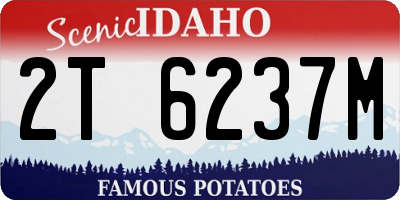 ID license plate 2T6237M