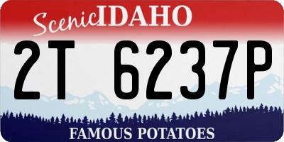 ID license plate 2T6237P