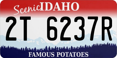 ID license plate 2T6237R