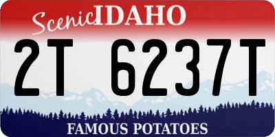 ID license plate 2T6237T