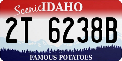 ID license plate 2T6238B