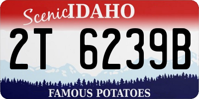 ID license plate 2T6239B
