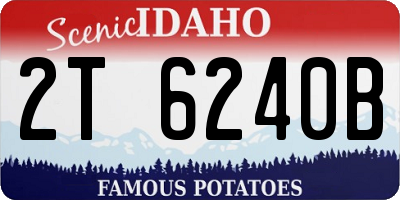 ID license plate 2T6240B