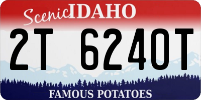 ID license plate 2T6240T