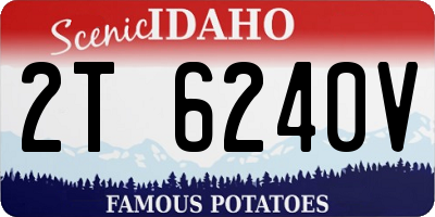 ID license plate 2T6240V