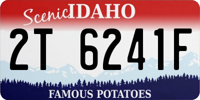 ID license plate 2T6241F