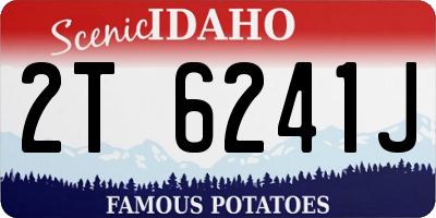 ID license plate 2T6241J