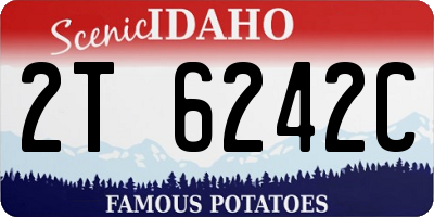 ID license plate 2T6242C