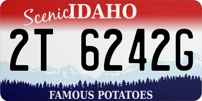ID license plate 2T6242G
