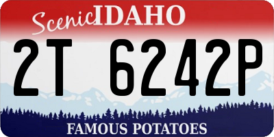 ID license plate 2T6242P