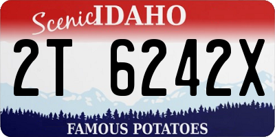 ID license plate 2T6242X