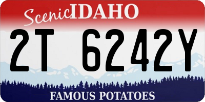 ID license plate 2T6242Y