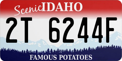 ID license plate 2T6244F