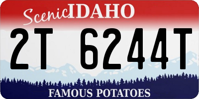 ID license plate 2T6244T